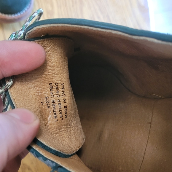 J crew Green suede derby shoes in superb condition- size 11 - Picture 7 of 9